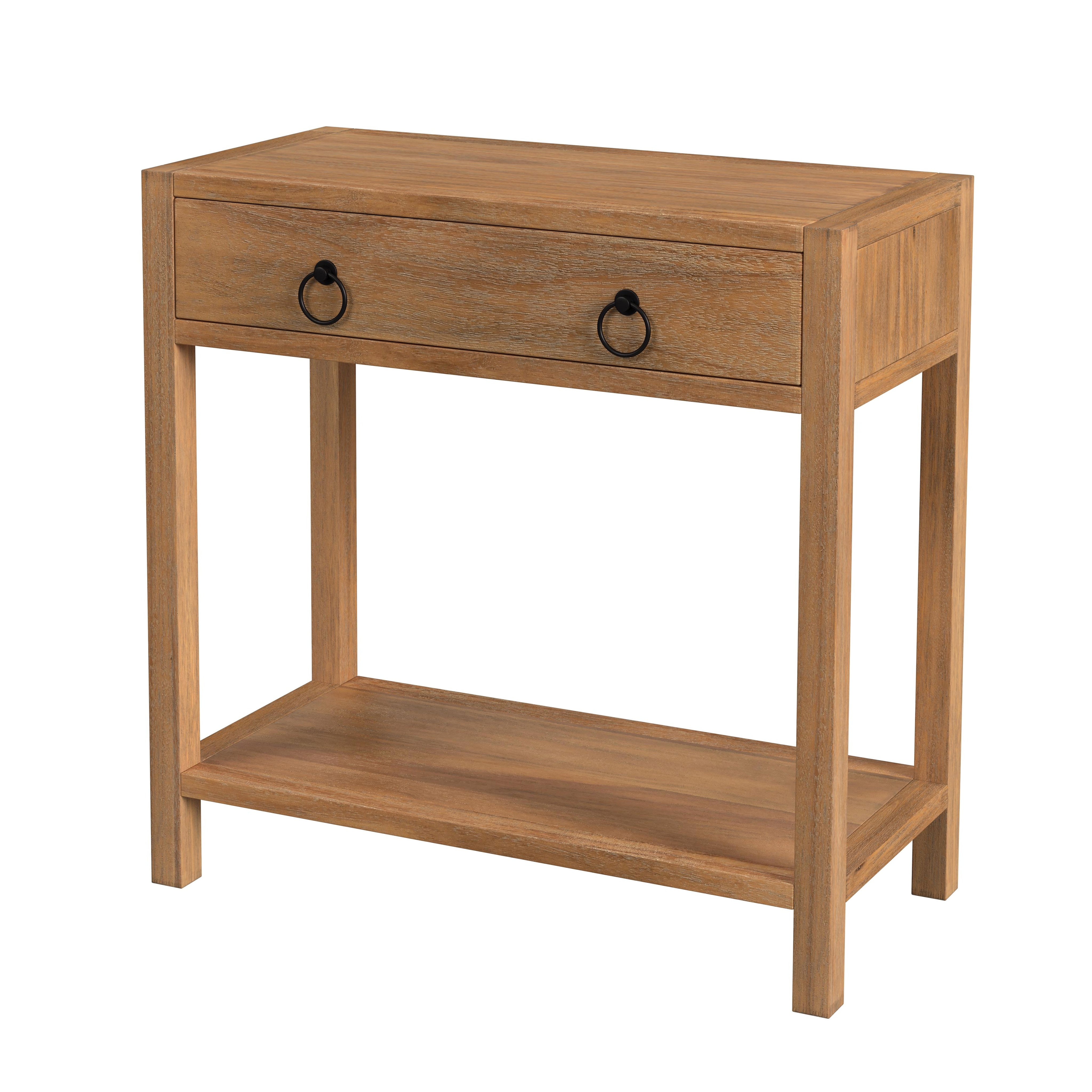Lark 30" Natural Mango Wood 1-Drawer Nightstand