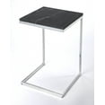thumbnail image 1 of Butler Specialty Lawler Nickel Metal and Black Marble End Table, 1 of 3