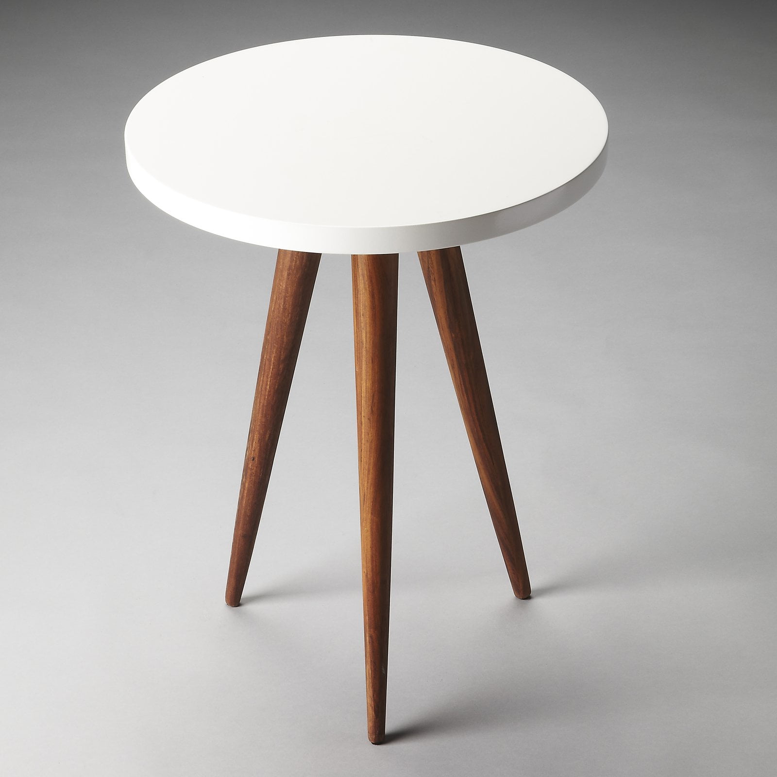 Carlsbad Sheesham Wood Round Modern Accent Table