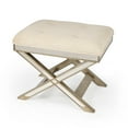 thumbnail image 1 of Butler Specialty Loft Mirrored Tufted Vanity Stool In Pewter, 1 of 7