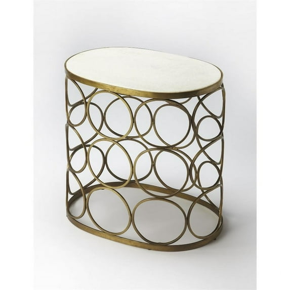 Butler Specialty Loft Oval End Table In Metalworks