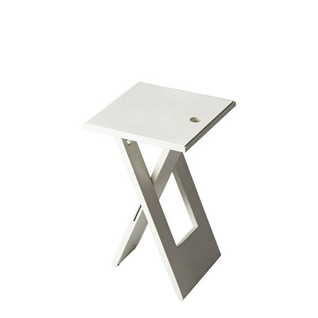 Butler Specialty Loft Square Folding End Table In White