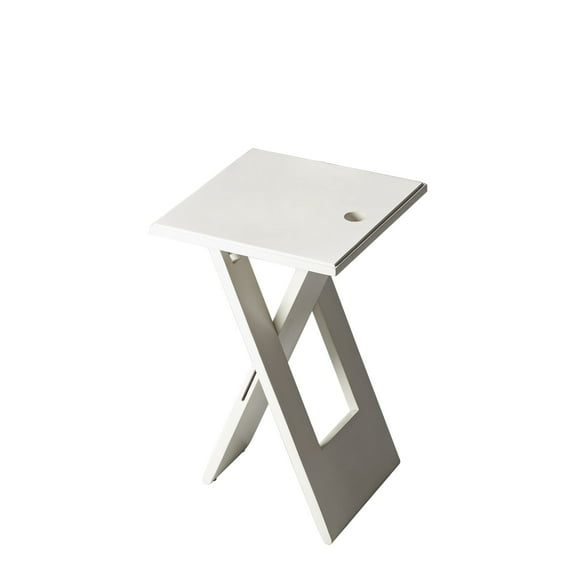Butler Specialty Loft Square Folding End Table In White