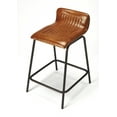 thumbnail image 1 of Butler Specialty Ludlow Leather And Metal Counter Stool In Brown, 1 of 5