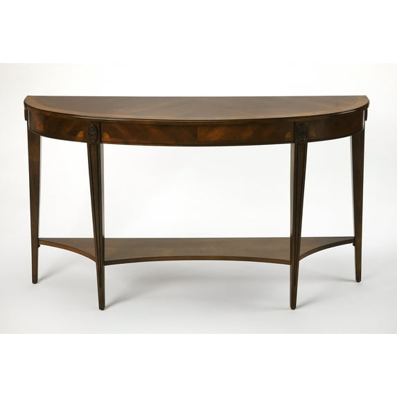 Butler Specialty Masterpiece Demilune Console Table In Nutmeg