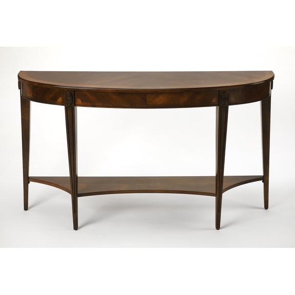 Butler Specialty Masterpiece Demilune Console Table In Nutmeg