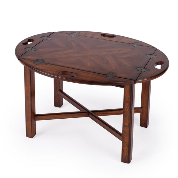 Butler Specialty Masterpiece Oval Coffee Table In Vintage Oak
