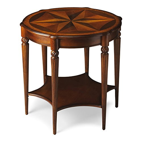 Butler Specialty Masterpiece  Round Accent Table In Olive Ash Burl