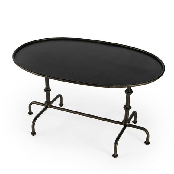 Butler Specialty Metalworks Transitional Coffee Table In Pewter