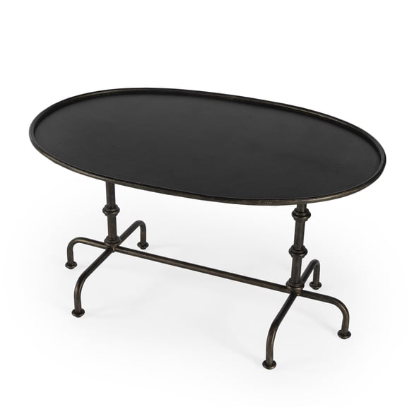 Butler Specialty Metalworks Transitional Coffee Table In Pewter