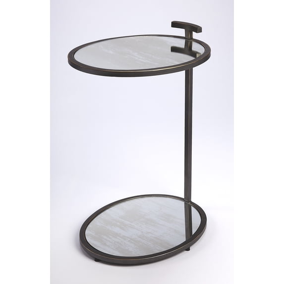 Butler Specialty Ciro Metal and Mirror Side Table