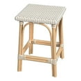 thumbnail image 1 of Butler Specialty Rattan Bar Stool Chair in Tan With Square Seat & Footrest, 1 of 6