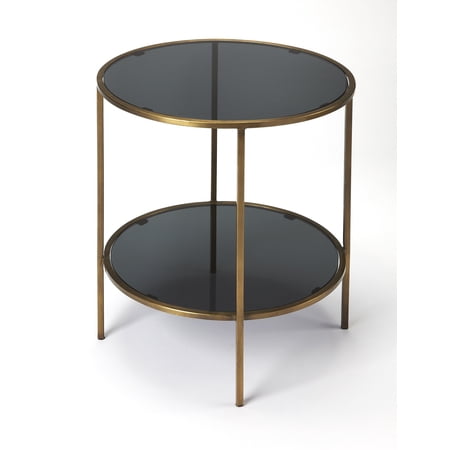 Butler Specialty Roxanne Iron And Glass End Table