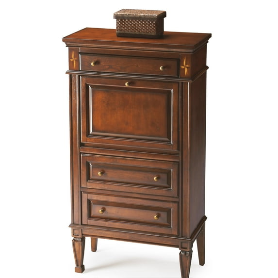 Butler Specialty Secretary In Plantation Cherry Finish