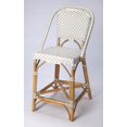 thumbnail image 1 of Butler Specialty Solstice Rattan Counter Stool in White and Tan, 1 of 9