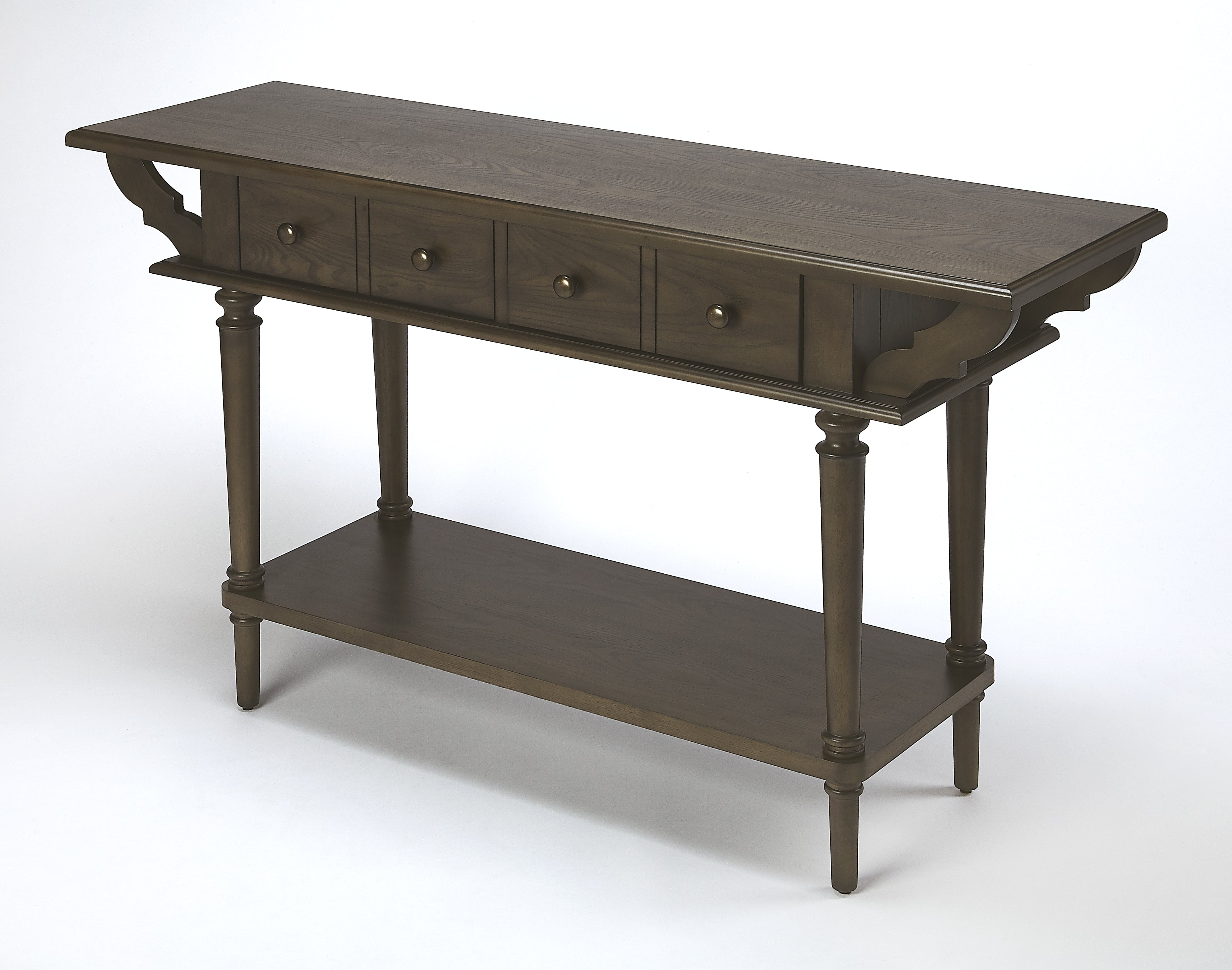 Butler Talia 124" Vintage Coffee Console Table with Storage