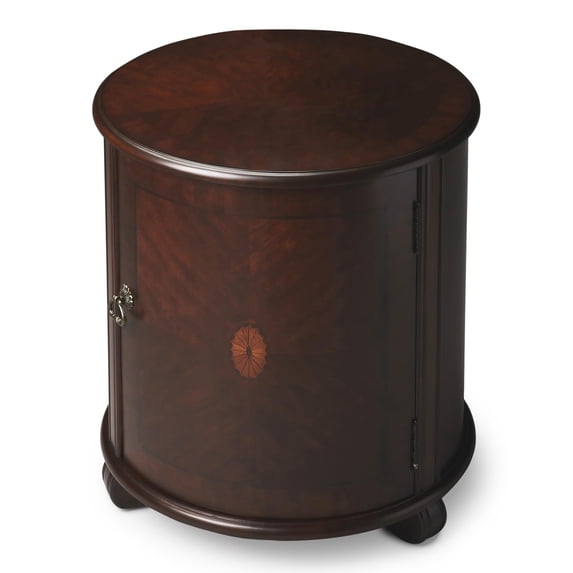 Butler Specialty Traditional Round Drum Table In Plantation Cherry