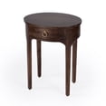 thumbnail image 1 of Butler Specialty Transitional Alinia Mango Wood End Table In Dark Brown, 1 of 6