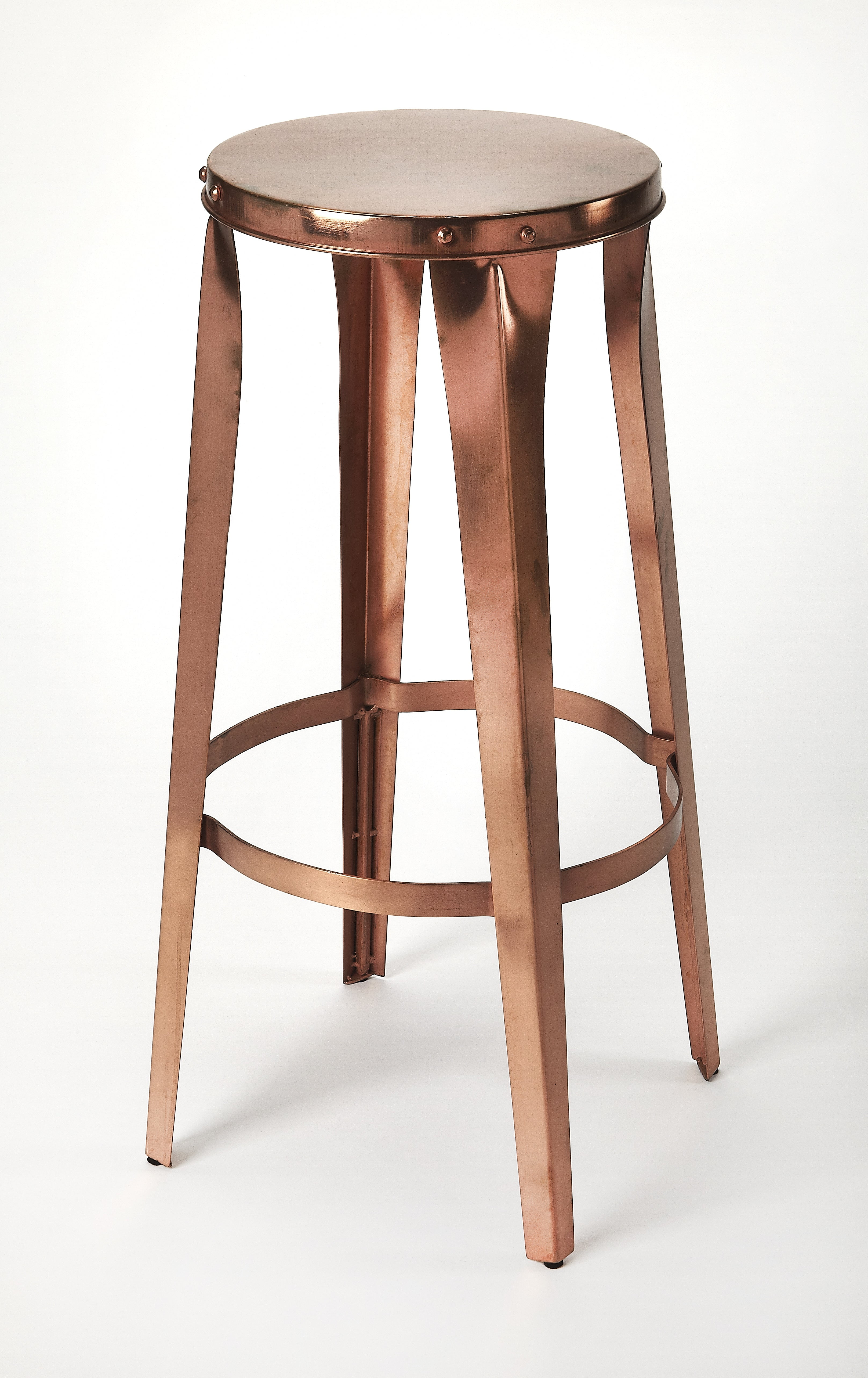Ulrich Copper Backless 30" Metal Bar Stool