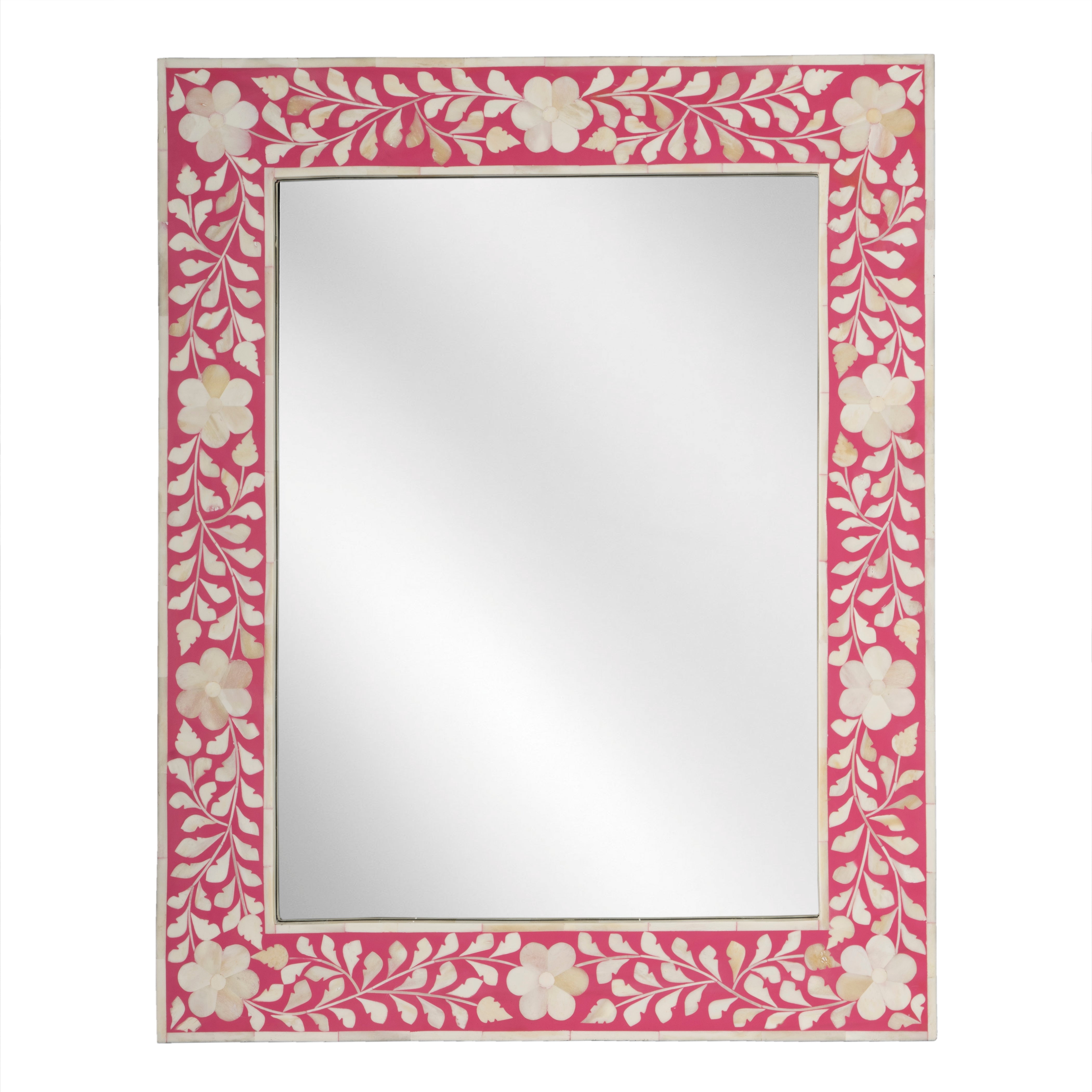 Butler Specialty Vivienne Bone Inlay Pink Wall Mirror for Interior ...