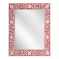 thumbnail image 1 of Butler Specialty Vivienne Decorative Bone Inlay Wall Mirror In Pink, 1 of 3