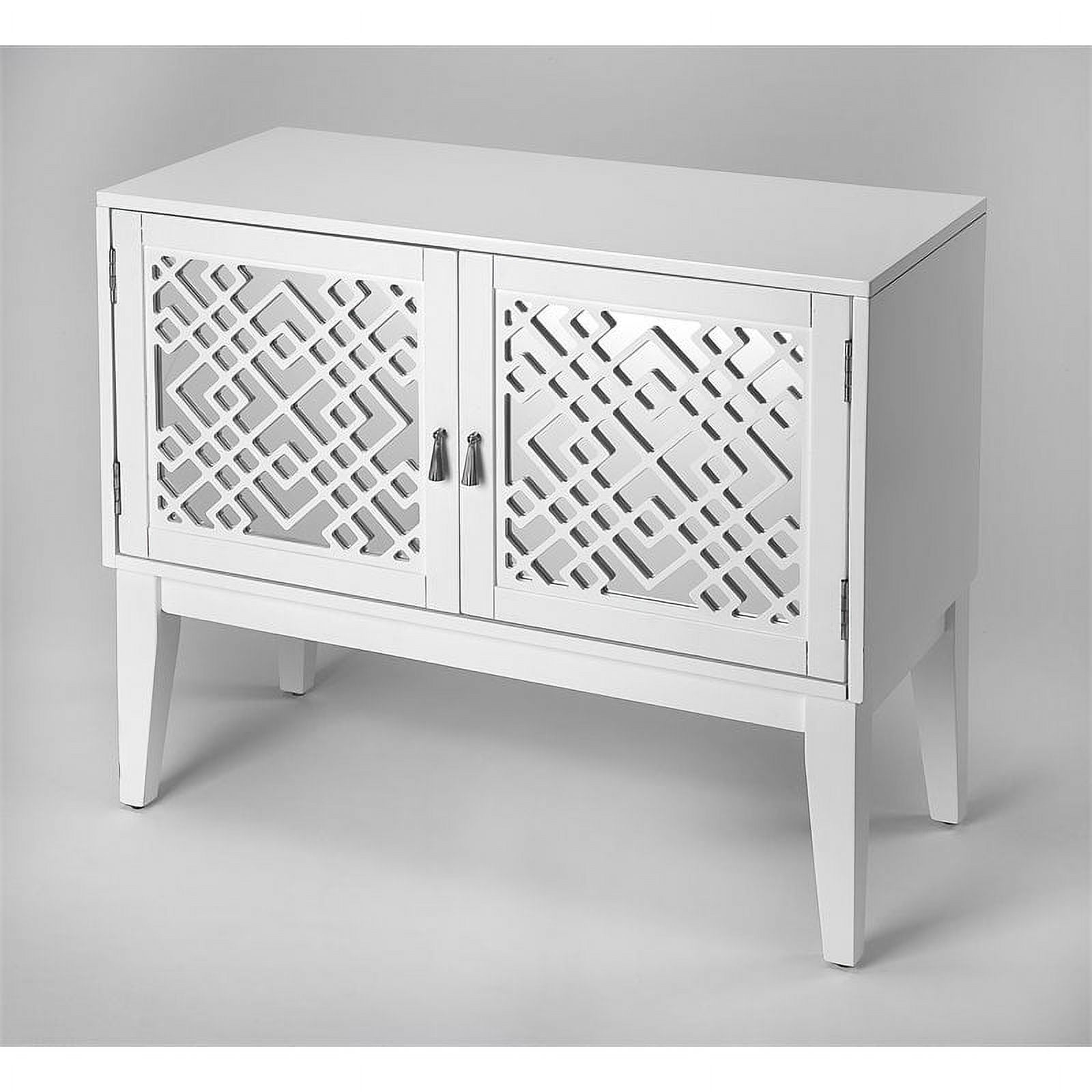 Butler Ursula White Mirrored Console