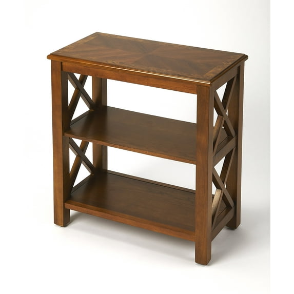 Butler Vance Olive Ash Burl Bookcase