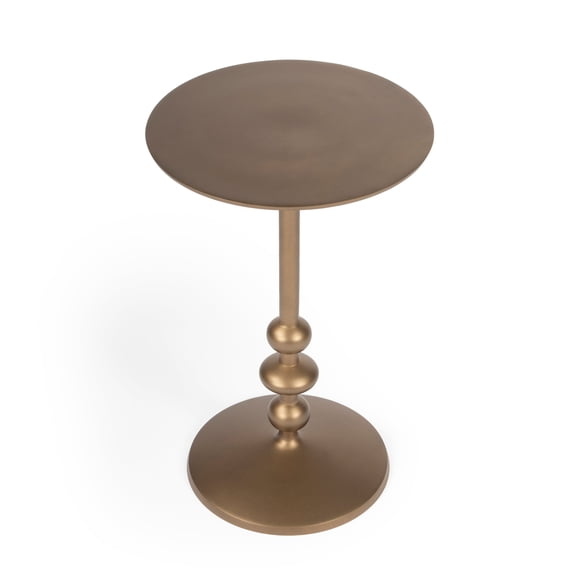 Butler Zora Bronze Iron Pedestal End Table