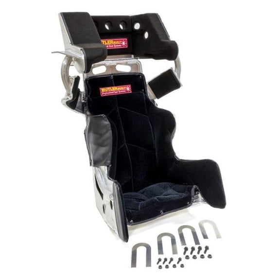 Butlerbuilt ADV17308-03-4001-FB 17.5 in. Sprint Advantage Slide Job Seat Cover, Flat Black
