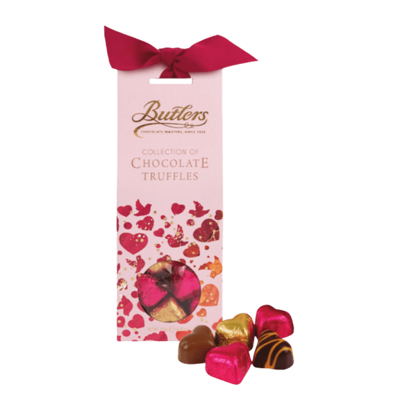 Butlers Chocolate Passion Fruit Truffles Milk & Dark Chocolate Hearts, 4.4oz.