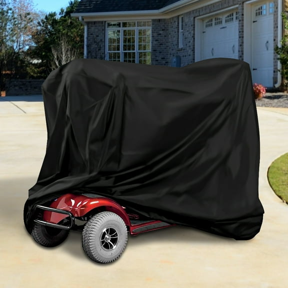 Butory Black, PVC Oxford, Waterproof, Easy Installation Motorcycle Cover 190L x 117W x 71H