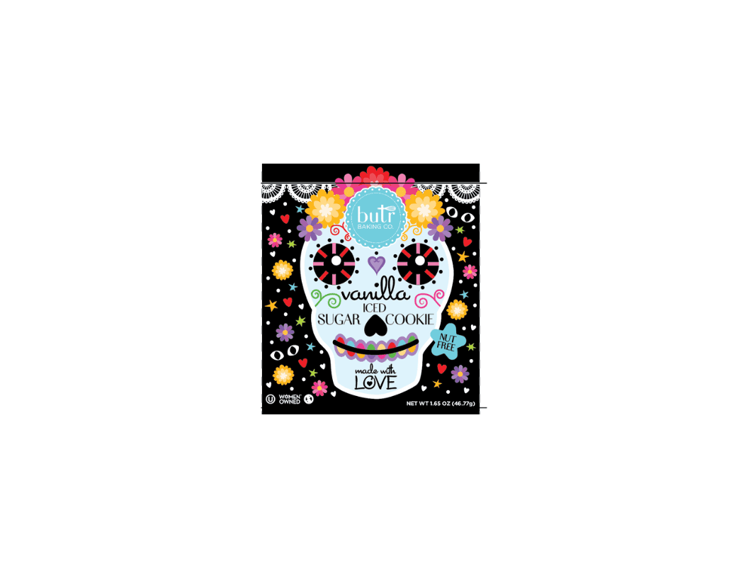 Butr Baking Co. Skull Single Serve Cookie, 1ct