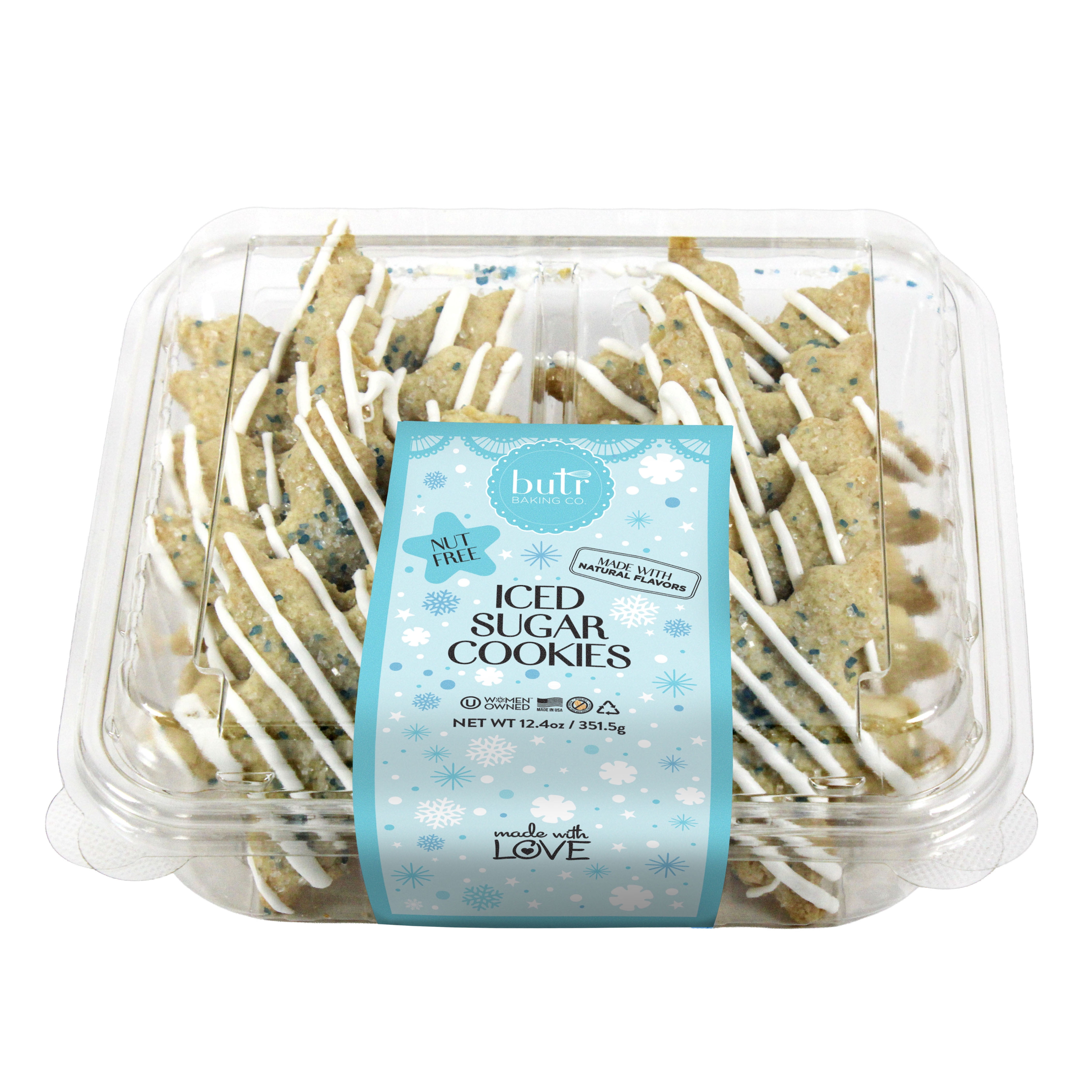 Butr Baking Co. Snowflake Cookies, 10ct