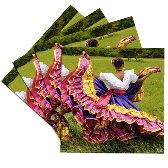 3drose, Butressed Against Three Miles of Pristine Shoreline Within the Guanacaste Province in Costa Rica 2, Set of 4 Ceramic Tile Coasters