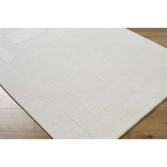 Butrus Traditional Area Rug - Ivory, Pearl, Light Gray - 2' x 3'