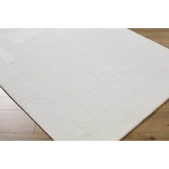 BoutiqueRugs Butrus Traditional Area Rug - Ivory, Pearl, Light Gray - 5' x 7'6"