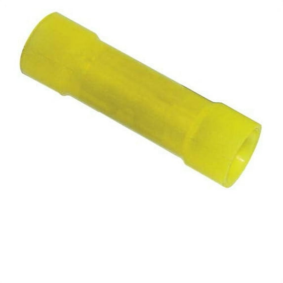 Butt Connector See Thru-Nylon Insulated 12-10 Gauge Yellow -100PK