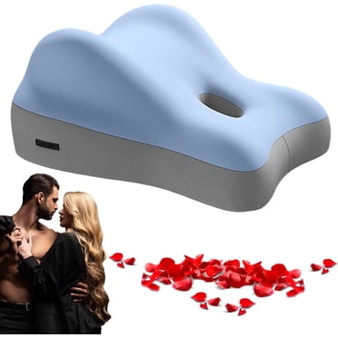 3M Ergonomic Memory Foam Butt Cushion For Couples – Gray Bed Pillow For Pregnant Women & Adults (11x18 In)