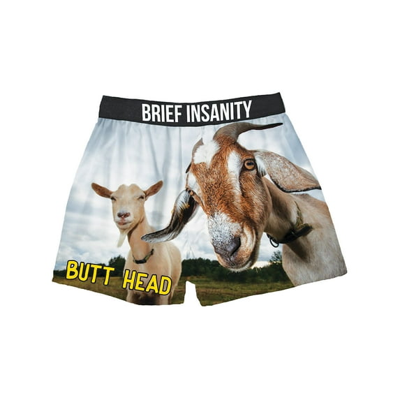 Butt Head Goat Themed Boxer Shorts