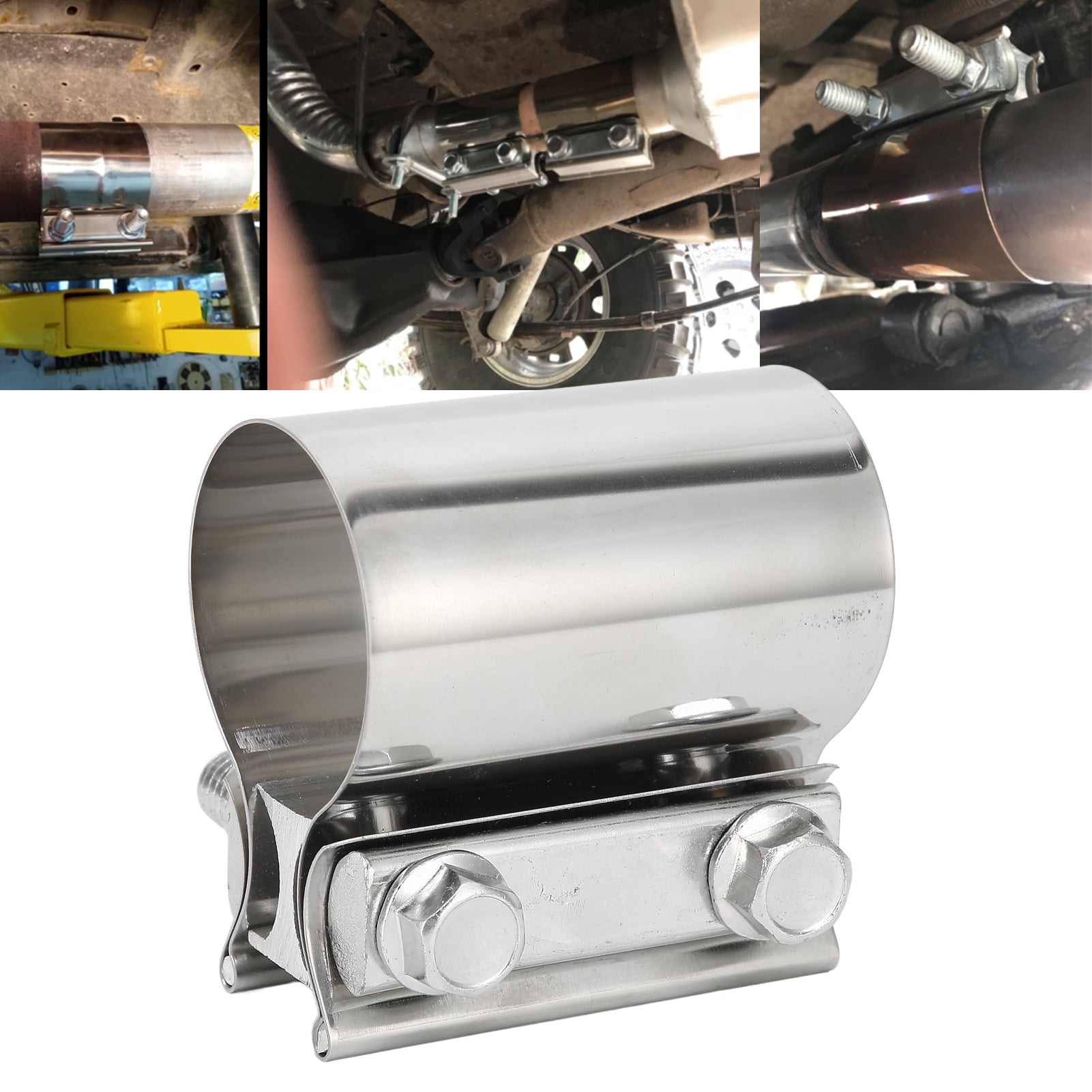 Butt Joint Exhaust Clamp Muffler Clamp Exhaust Band Clamp Stainless