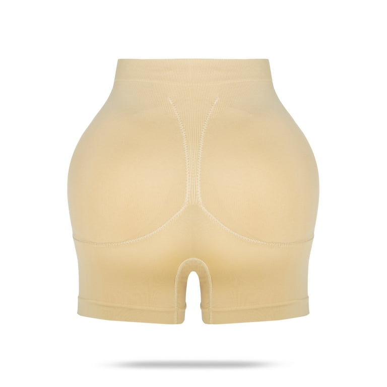 Butt Lifter Panties Body Shaper for Women Hip Enhancer Tummy Control  Shapewear Shorts, Beige, L/XL