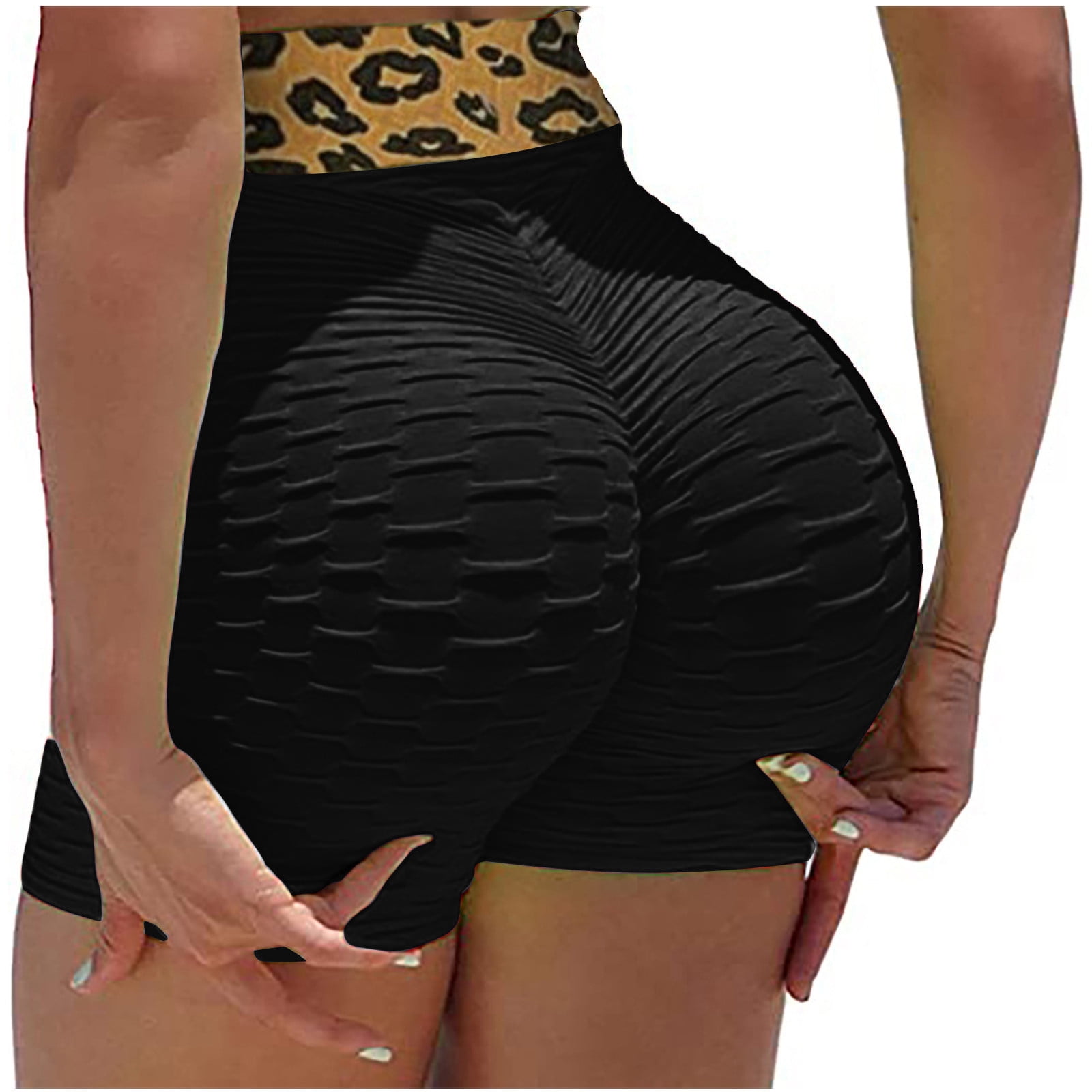 Booty Shorts for Women Casual Summer Fitness Cheeky Hot Pants Athletic Gym  Yoga Booty Shorts Stretchy Dance Pants