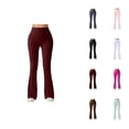 thumbnail image 1 of Lifting Leggings for Women 2026 Summer Lightweight High Waisted Flared Leggings Stretchy Slim Fit Workout Yoga Pants, 1 of 7