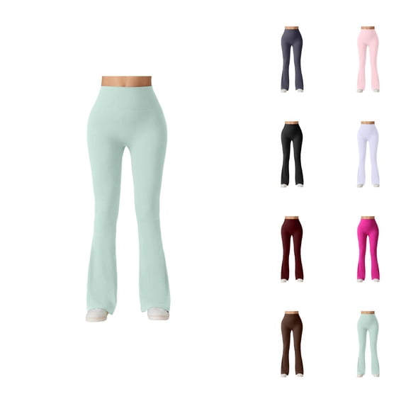 Lifting Leggings for Women 2026 Summer Lightweight High Waisted Flared Leggings Stretchy Slim Fit Workout Yoga Pants