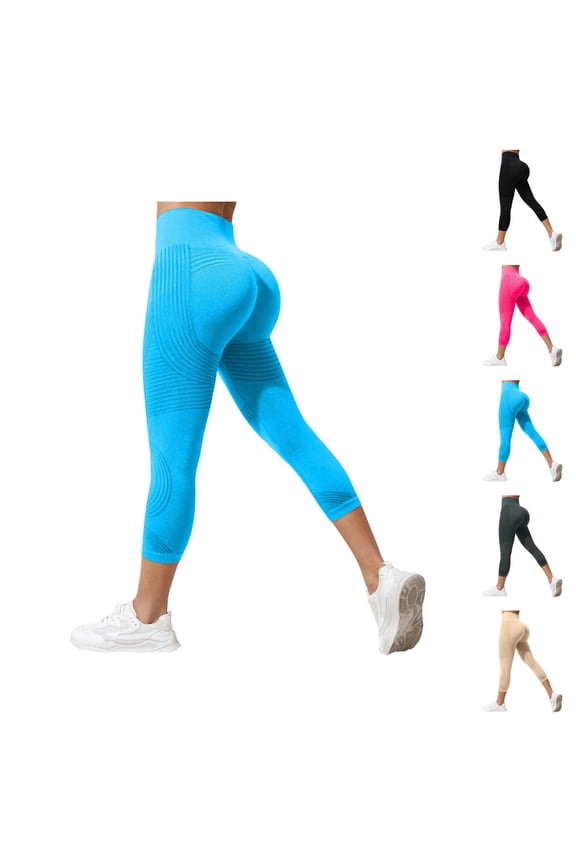 Lifting Leggings for Women High Waisted Tummy Control Seamless Leggings Stretch Soft Cropped Workout Yoga Pants