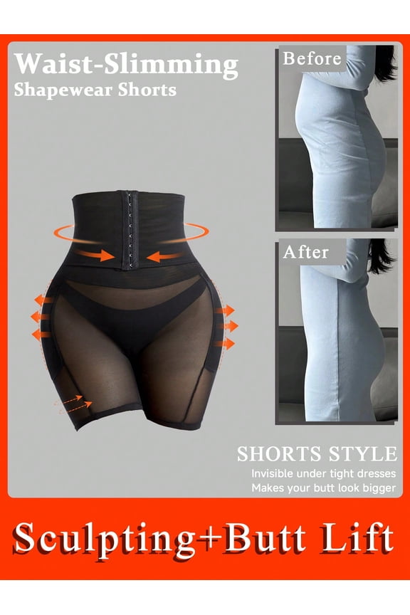 Butt Lifting Panties High Waisted Tummy Control Shapewear for Women Adjustable Padded Boyshorts Underwear