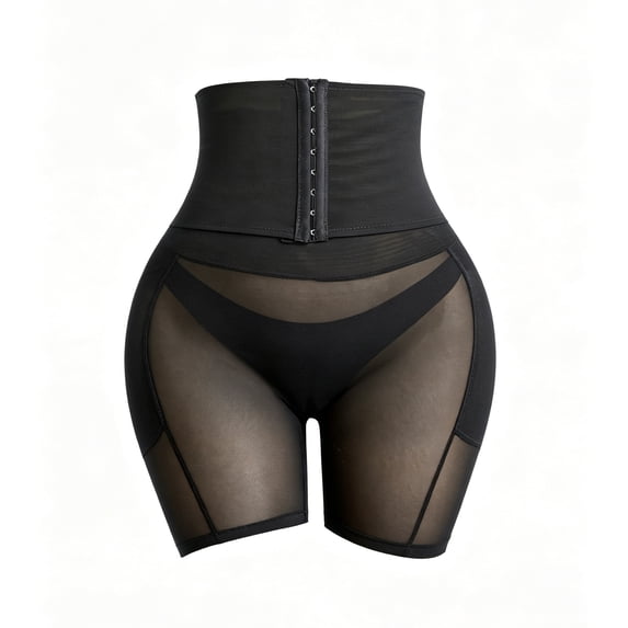 Butt Lifting Panties High Waisted Tummy Control Shapewear for Women Adjustable Padded Boyshorts Underwear