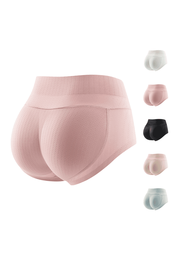 Butt Lifting Panties Padded Underwear for Women Seamless Booty Pads Butt Enhancer Panty Pink S