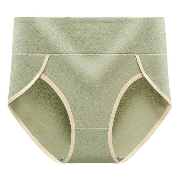Butt Lifting Panties Women's Large Size High Waist Panties Fashionable Women's Panties Cotton Womens Underwear Green 3XL