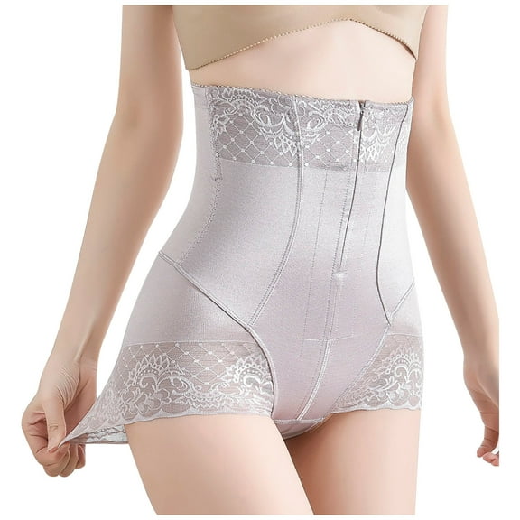 Butt Lifting Shapewear Body Shaper for Women High Waist Tummy Control Panties with Hook Zipper Closure